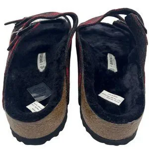 Birkenstock Arizona Rivet Plaid Red Slide Sandals Size EU 45 / US 12 Birkenstock | Shoes | Birkenstock Arizona Rivet Plaid Red  main image 2